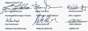 Skrivelse om hastighetsgränser i Hällevik.