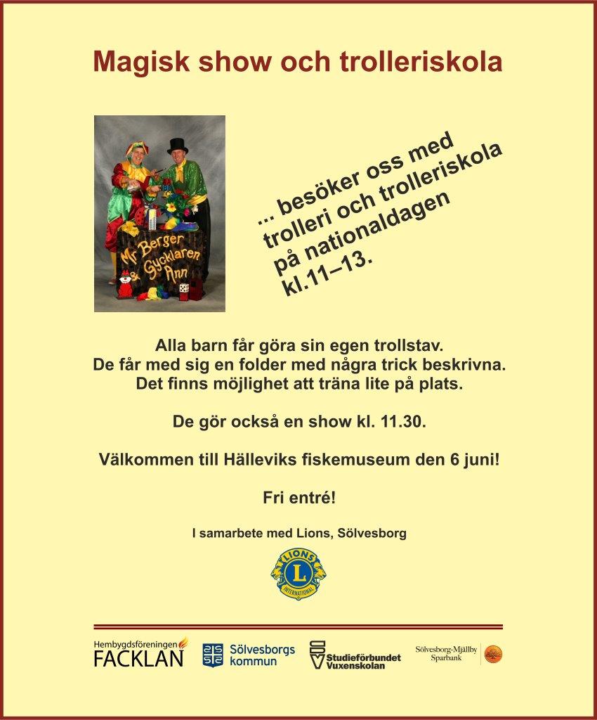 Magisk show och trolleriskola på Barnens nationaldag