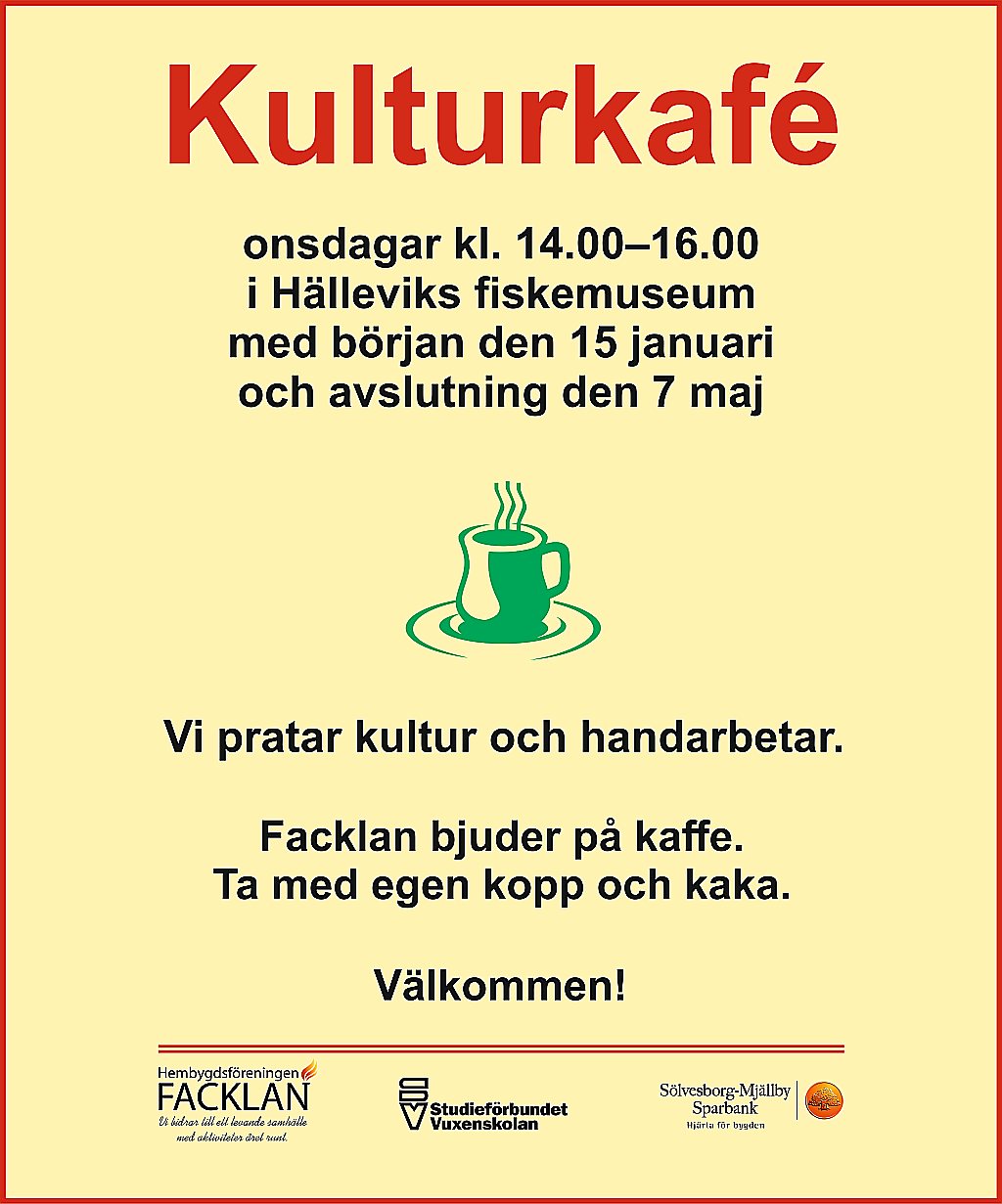 Kulturkafé våren 2025