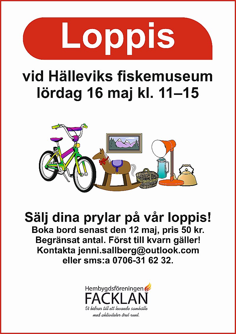 Loppis på våryran 16 maj 2026