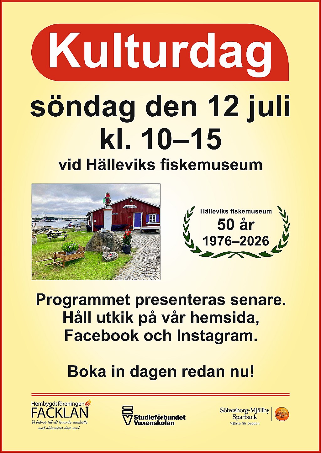 Boka in dagen i almanackan! 
