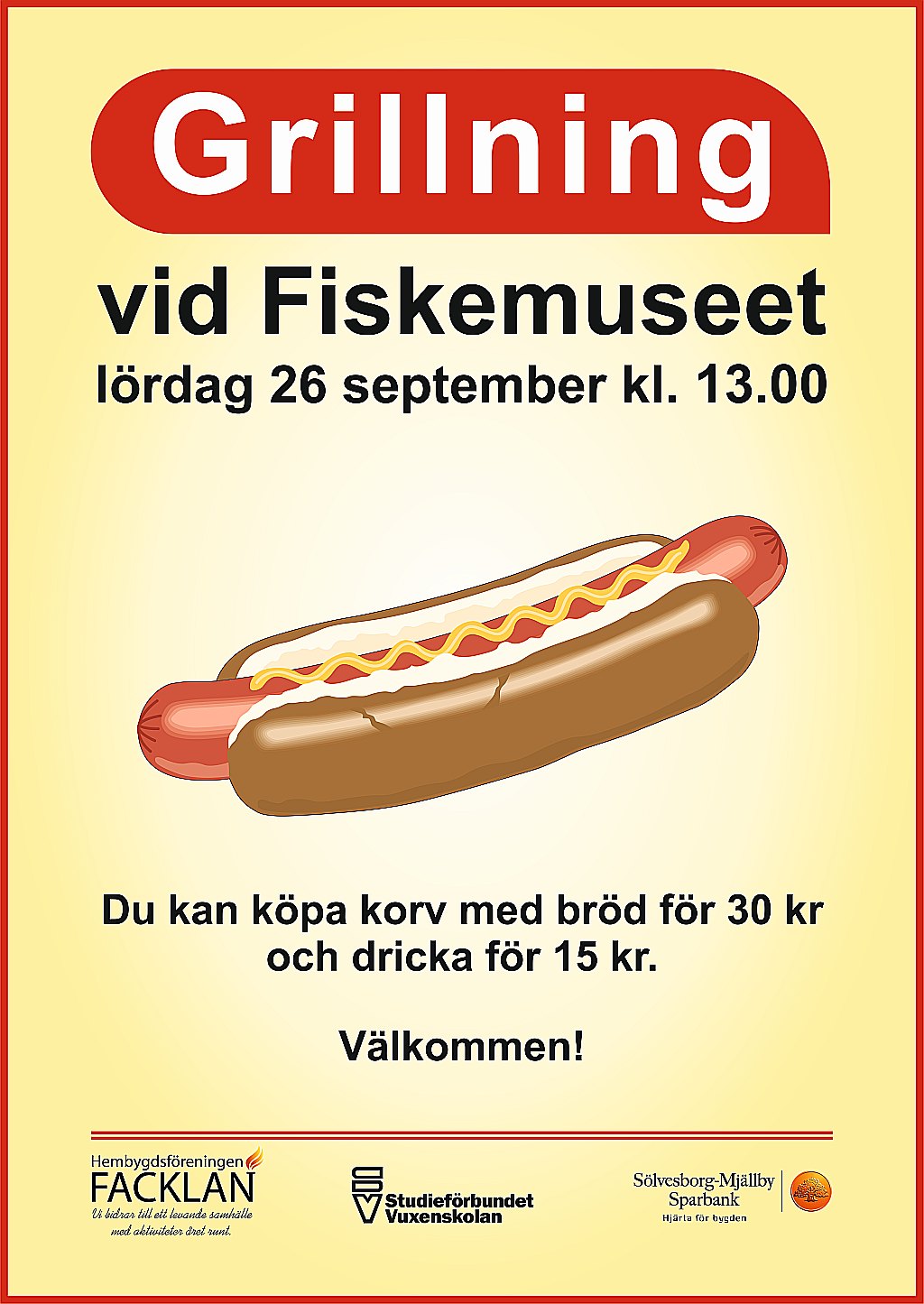 Grillning 26 september 2026