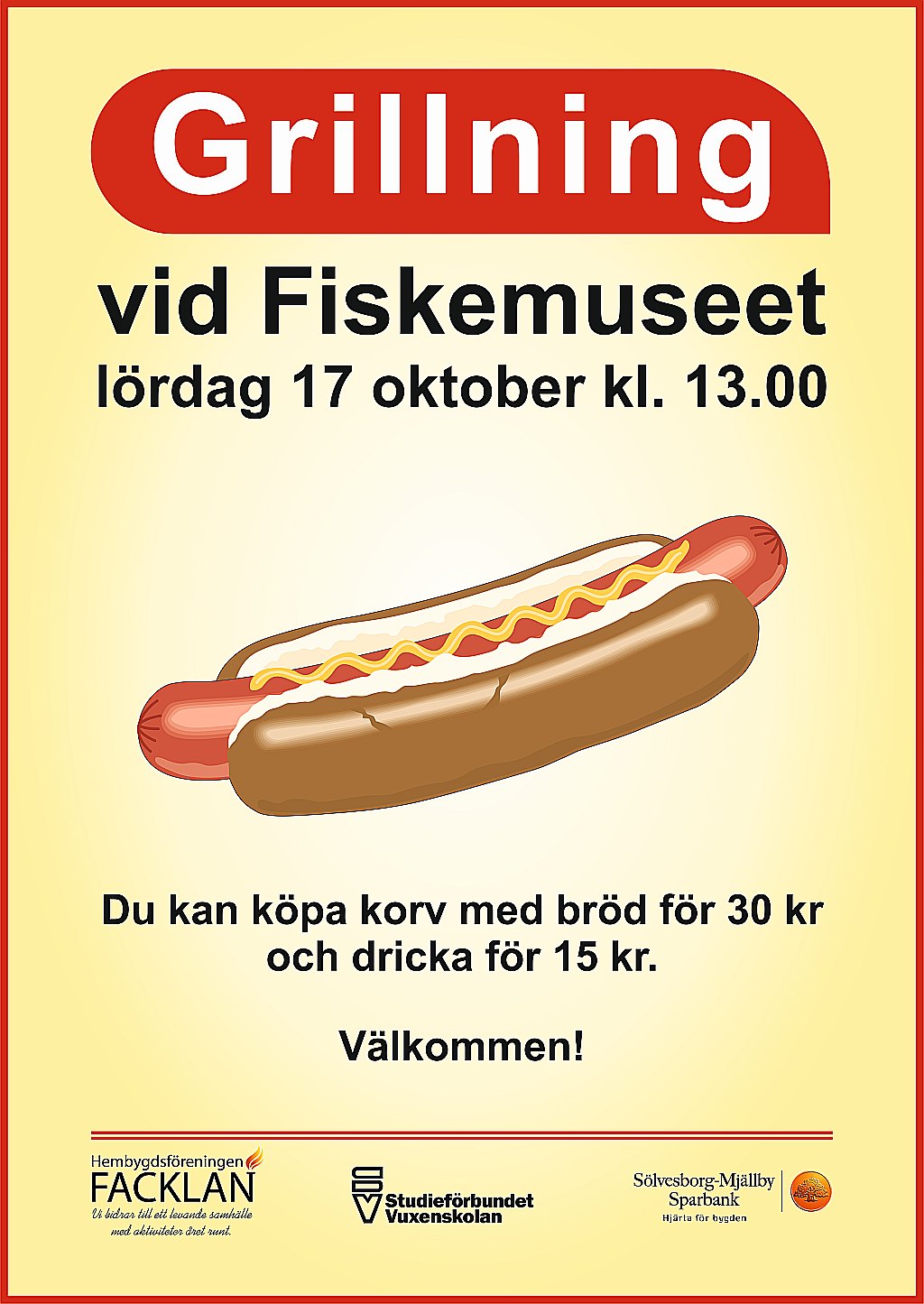 Grillning 17 oktober 2026